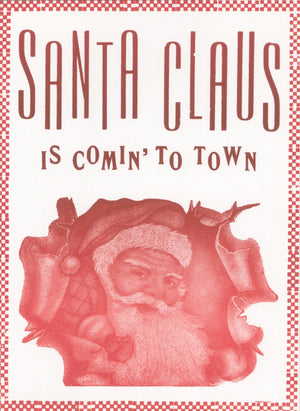Santa Coming to Town Card