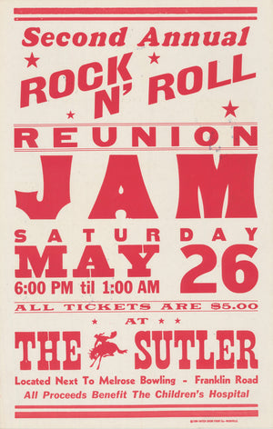 Rock N' Roll Reunion Jam Vintage Poster