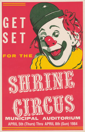 Shrine Circus Vintage Poster