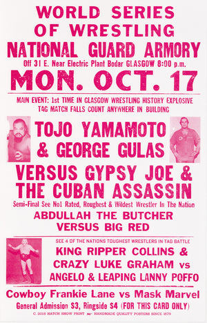 
            
                Load image into Gallery viewer, World Series of Wrestling Poster
            
        