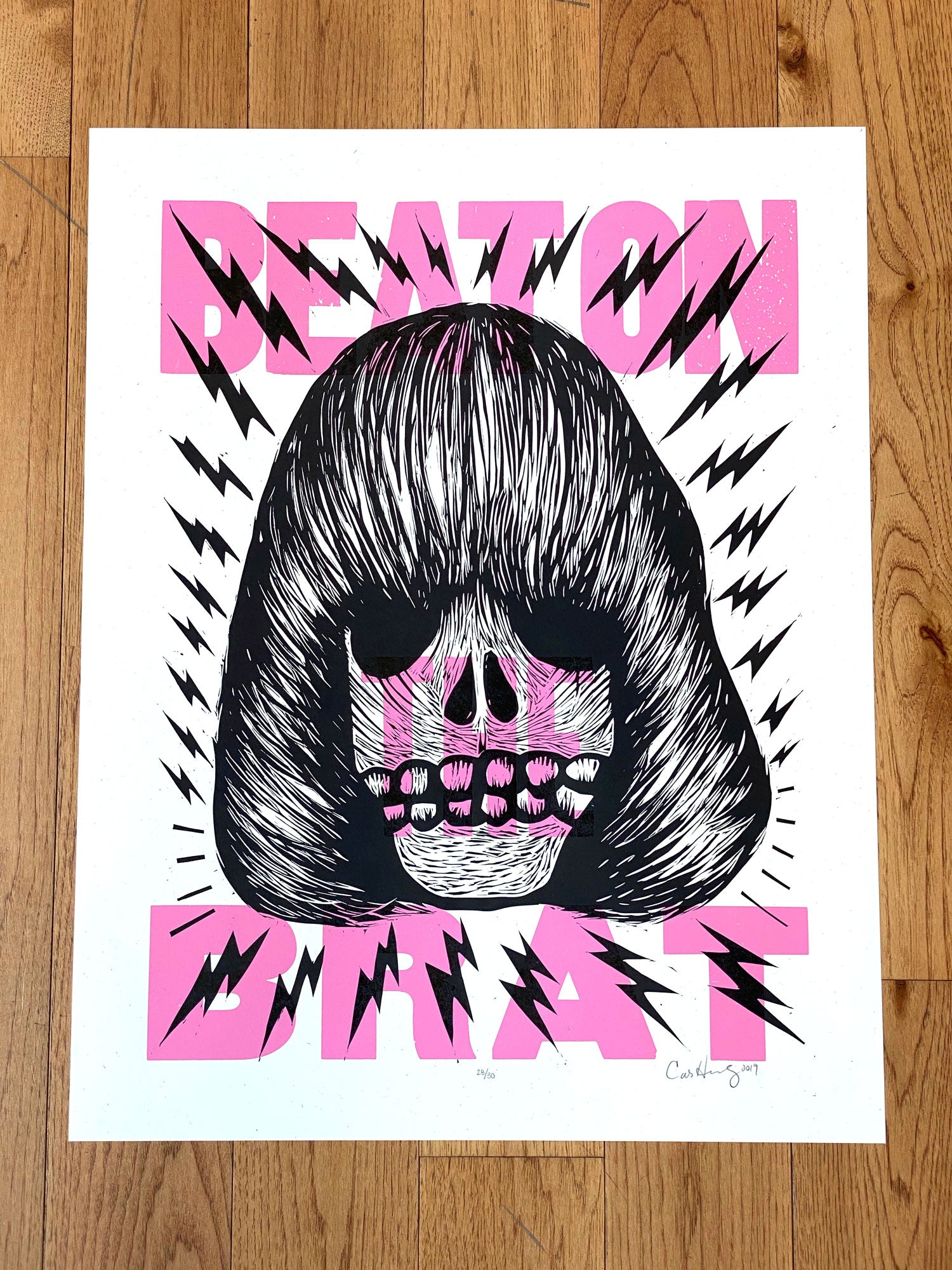 Carlos Hernandez Ramones Beat on the Brat Print Hatch Show Print