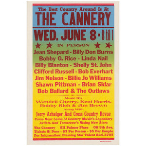 The Best Country Around Is At The Cannery Vintage Poster