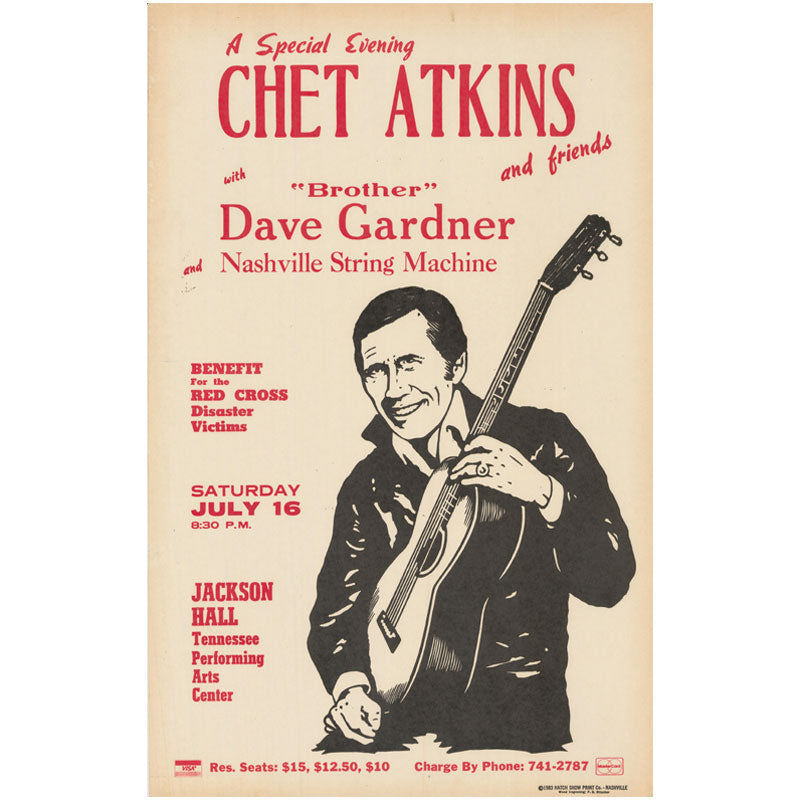 
            
                Load image into Gallery viewer, Chet Atkins Vintage Poster
            
        
