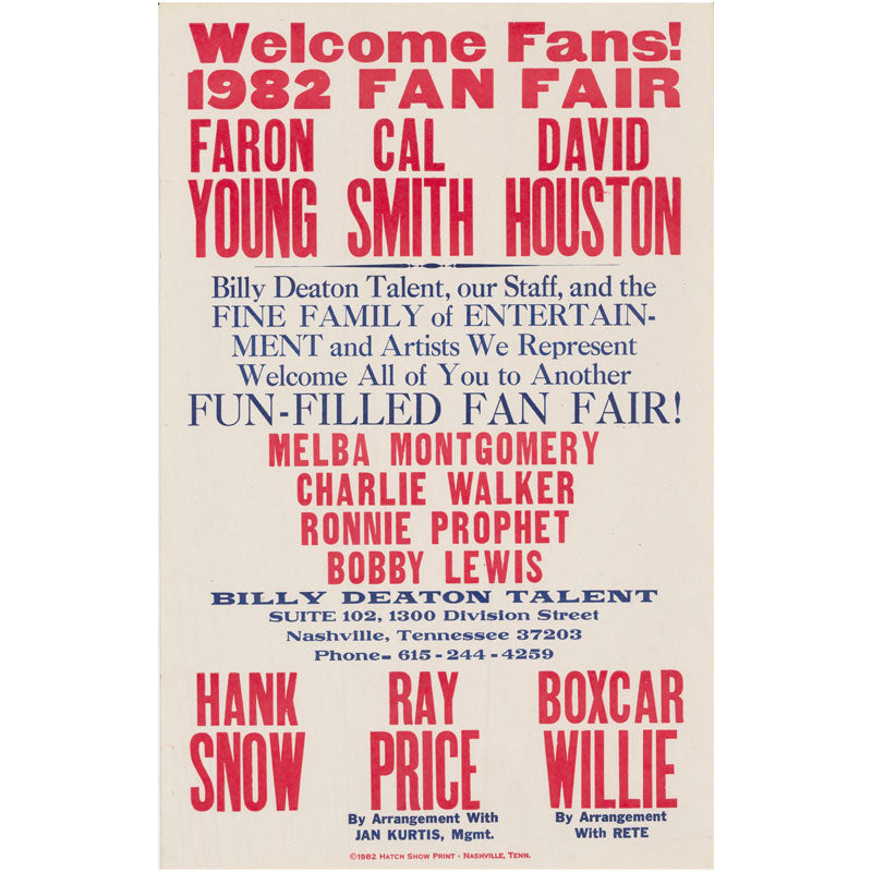 
            
                Load image into Gallery viewer, 1982 Fan Fair Vintage Poster
            
        