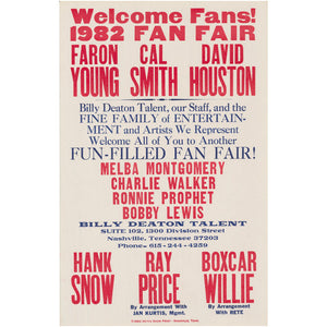 1982 Fan Fair Vintage Poster