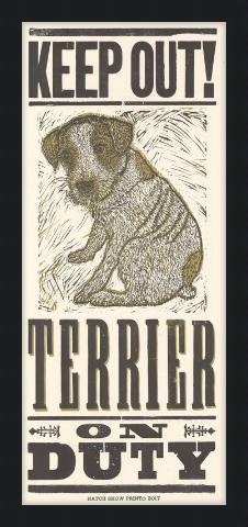 
            
                Load image into Gallery viewer, Framed Terrier on Duty Poster
            
        