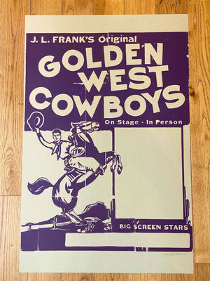 Golden West Cowboys Print