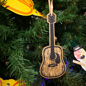 Acoustic Guitar Wooden Ornament