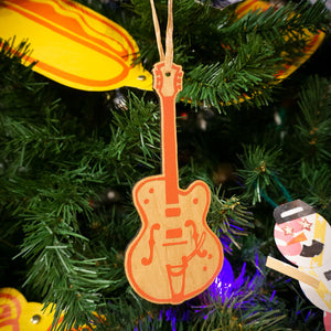 Electric Guitar Wooden Ornament