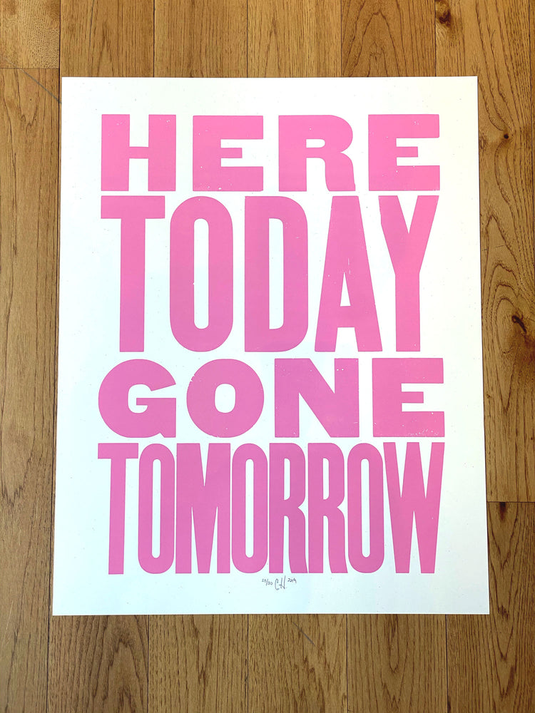 Carlos Hernandez - Ramones Here Today Gone Tomorrow Print