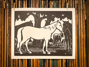 Barnyard Horse Print