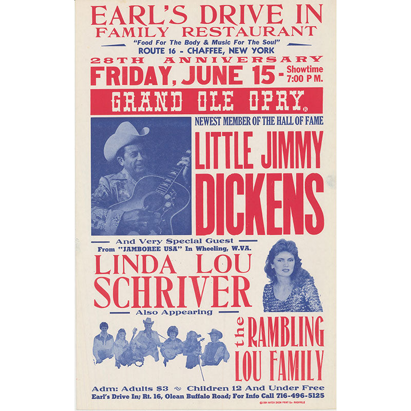 
            
                Load image into Gallery viewer, Little Jimmy Dickens Vintage Poster
            
        