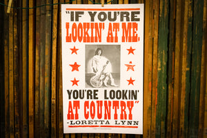 Loretta Lynn You're Lookin' at Country Poster