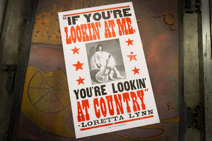 Loretta Lynn You're Lookin' at Country Poster