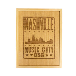 
            
                Load image into Gallery viewer, Nashville Oak Wood Plaque
            
        