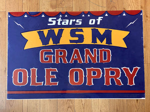 Horizontal WSM Grand Ole Opry One-Sheet Print