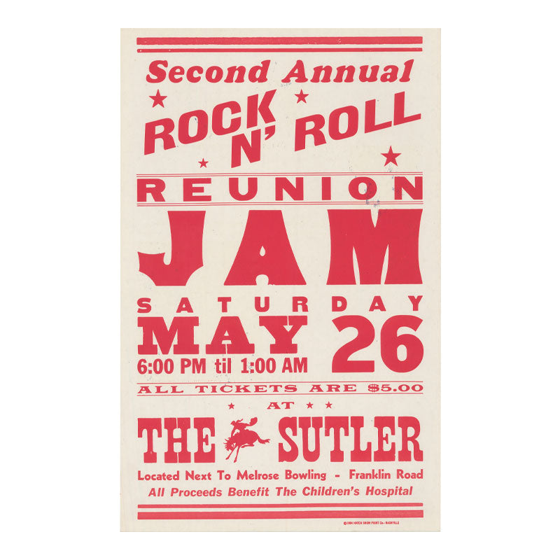 Rock N' Roll Reunion Jam Vintage Poster