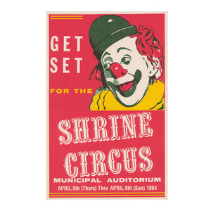 Shrine Circus Vintage Poster