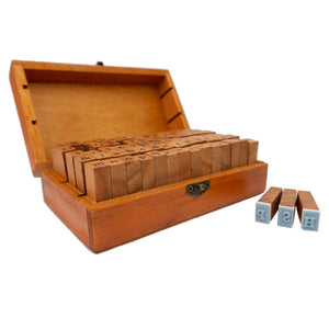 Rubber Letterpress Stamp Set