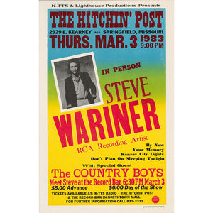Steve Wariner Vintage Poster