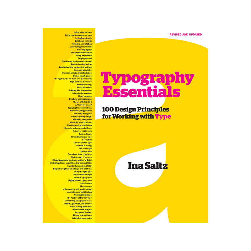 
            
                Load image into Gallery viewer, Typography Essentials Revised and Updated: 100 Design Principles for Working with Type
            
        