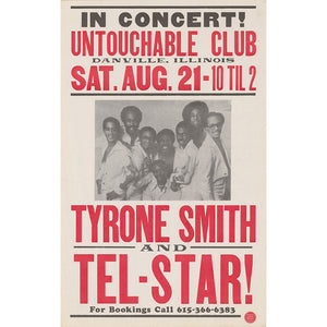 Tyrone Smith and Tel-Star Vintage Poster