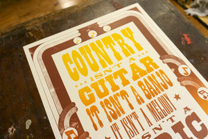 Waylon Jennings Quote Poster