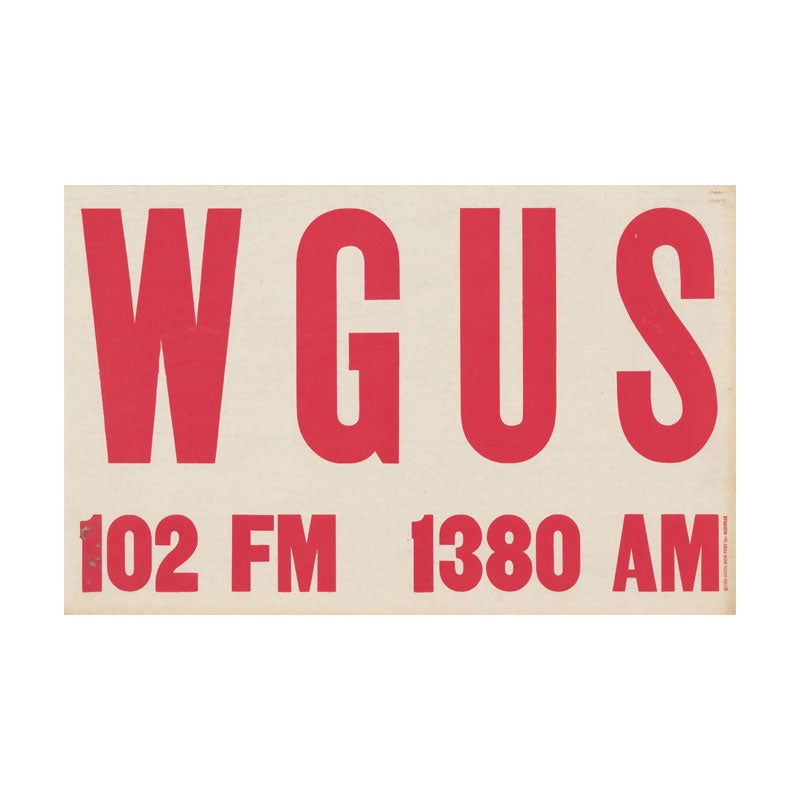 WGUS Radio Vintage Poster